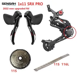 自転車derailleurs sensah srx pro 1x11スピード11SロードグループセットRLシフターリアデレイユ砂利バイクシクロクロス230621