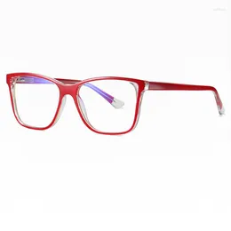 نظارة شمسية إطارات مربعة TR90 Goggles Men's Men Simple and Moving Women's Wommanable Garde Garde Myopia