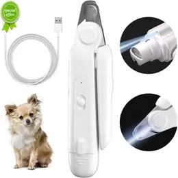 Pet Quiet Cat Claw Nail Grooming Tool Electric Pet Nail Clipper Dog Nail Clipper With LED Light Dog Nail Sharpener Rechargeable