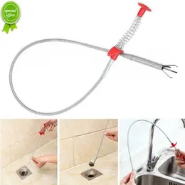 Pipe Dredging Tools Drain Cleaner Sticks Spring Drain Snake Clog Remover Cleaning Tools Household for Kitchen Sink 24.4 Inch