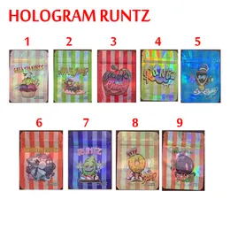 3,5G Hologramm geruchsdichte Verpackung Mylar-Verpackungsbeutel RUNTZ APPLE BLACK CHERRY MONSTERS BOMB GELATOS