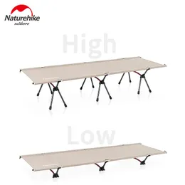 Mat Naturehike Camping Mat Cot Outdoor High and Low Dual Use Folding Stable Camp Bed Portable Foldable Bed Office Home Daily Break