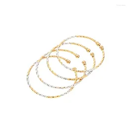 Projekt mody Bangle Otwarty bezpłatny rozmiar Dubai Silver Gold Banles Kobiety Mężczyźni 1PCS Bracelety Afrykańskie Europejskie Etiopia Prezenty Bride Prezenty Melv