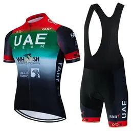 Cycling Jersey Sets Professional Cycling Shirt UAE Man Mtb Shorts Summer Clothing Men's Maillot Tricuta Clothes Jersey Sports Set Pants Gel Bib 230621