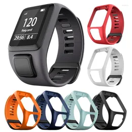 Tomtom Runner için İzle Bantlar 2 Değiştirilebilir Aksesuarlar Band 3 / Spark Adventurer Golfçü Silikon Silikon Bilek Strap Sport Batt Bant DELI22