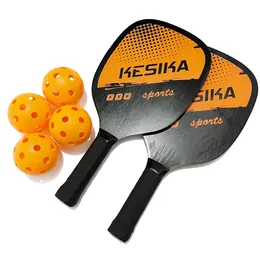 Racchette da squash 2 pezzi Pickle Paddles Racchette Set 4 kit di palline Racchetta sportiva antiscivolo portatile Set di racchette da tennis con borsa 230621