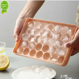 18/33 Grid Ice Balls Molds With Cover 3D Round Plastic Molds Ice Tray Home Bar Party Ice Hockey Holes Making Box Mold DIY Moulds