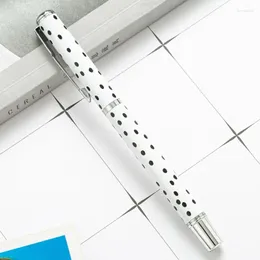 Pieces Stripe Dot Luxury Roller Ballpoint Pen Metal Rollerball Stationery Office School Supplies High Quality Pens