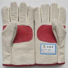 Hurtownia podwójnej warstwy zagęszczonej robocizny Rękawiczki na płótnie przez producentów, odporne na zużycie i odporne na cięcie