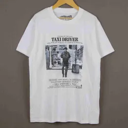 Herr t-shirts taxichaufför t-shirt Robert de niro film rasande tjur naturliga födda mördare sommar bomull män tee tshirts j230625