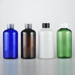 Lagringsflaskor Vit brungrön blå 220 ml x 25 Plast med skruvlock Essential Oil Bottle Hud Care Cleaning Containers