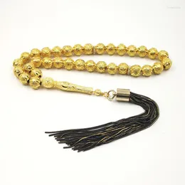 Strand Golden Tasbih Professional Misbaha Store 33 Prayer Beads Muslim Accessories Rosary Bracelet Islamic Eid Ramadan Gift