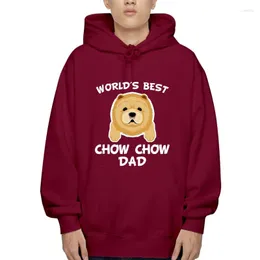 Erkek Hoodies Chow Dad Dış Giyim Hoody World's Bes Bes Dog Sahibi Moda Plus Sonbahar Hoodie