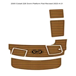 2005 Cobalt 226 Piattaforma da bagno Step Pad Schiuma EVA per barca Tappetino per ponte in teak finto Tappetino autoadesivo SeaDek Gatorstep Style Floor