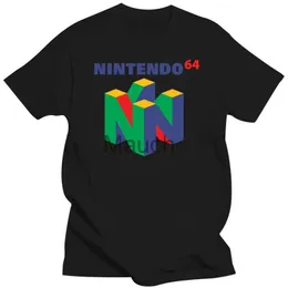 남자 티셔츠 NINTENDO N64 의류 TSHIRT L BLA 캐주얼 플러스 크기 TSHIRTS 힙합 스타일 탑 티 S2XL 패션 티셔츠 브랜드 J230625