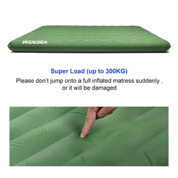 Mat Widesea Camping Double Inflatable Mattress Outdoor Sleeping Pad Bed Ultralight Folding Tent Travel Cushion Beach Air Mat