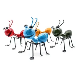 Oggetti decorativi Figurine Formica Decor Craft Patio Metallo Wall Art Yard Prato Sculture Desktop Home Ornament Outdoor Garden Cute Insect Hanging 230625