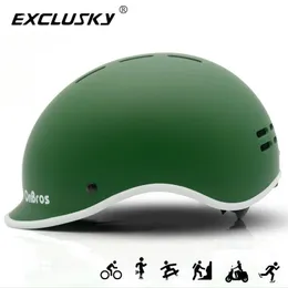 Cycling Helmets EXCLU Commuter Bicyc Helmet 55-61cm Fashion Adult Urban Cycling Helmet City Unisex Skateboard Helmet de bicicta HKD230626