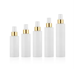 120ml 150ml 200ml bomba de spray branco recipientes de garrafas brancas, frasco de spray de plástico branco vazio para embalagens de cosméticos frete grátis JL1297
