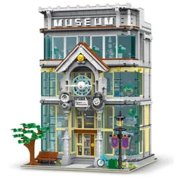 Blocks 10203 Architectural Street View Series Science Museum Bricks Modular Lighthouse Claus Toys Building Block Assembly Gift 230626