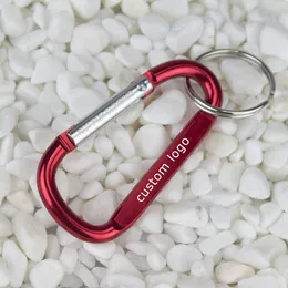 Hooks Rails Lot 100st Small Carabiners Keychain Ring Mini Caribeaner Clips Custom Promotion Present Snap Hook D Form Personlig 230625