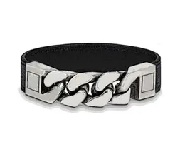 Fashion charm link chain bracelet pour hommes bangle braccialetto for men wedding lovers gift hip hop jewelryHB03297872647