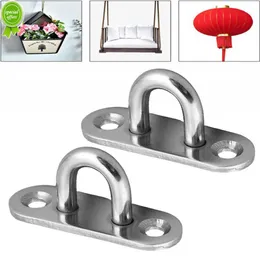 2pc Heavy Duty Stainless Steel Eye Plate Hooks Mount Ceiling Fan Chandel U Boat Ceiling Hanger Garage D Design Hook