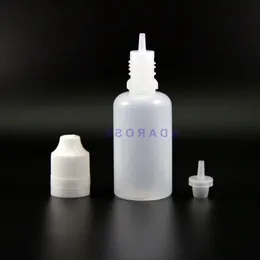 Flaconi contagocce in plastica a doppia prova da 30 ml 100 pezzi con tappo a prova di manomissione a prova di bambino, flacone comprimibile per vapori Rsrxr