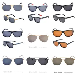 Luxuriöse Herren- und Damen-Sonnenbrille, Designer-Sonnenbrille, modische neue quadratische Outdoor-Strand-Sonnencreme-Freizeit-Sonnenbrille, beliebte bunte Retro-Brille mit Metallrahmen