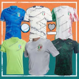 23/24 Italia Chiesa Soccer Jerseys 2023 Włochy 125th Raspadori Verratti Barella Donnarumma Totti Lorenzo Politano Zaniolo Mirettiall