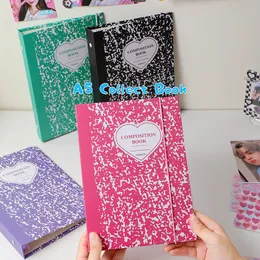 Notepads SKYSONIC Fashion A5 Binder Notebook Jounral Cover INS Bandage P ocards Stickers Collect Book P o Cards Organzier Stationery 230626