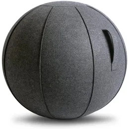 Yoga Balls 65cm Linen Yoga Ball Cover Balance Ball Protector 65cm Yoga Ball with Pump for Home Gym Yoga Pilates Fitness Body Building 230625