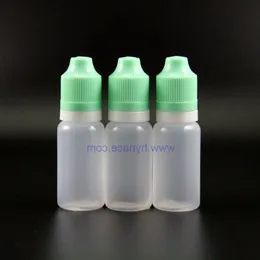 100PCS 15 ML Bottiglie contagocce in plastica LDPE di alta qualità a prova di manomissione Sicuro a prova di bambino Doppia prova Vapor Squeeze Gkesj