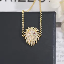 Pulseira nova punk leão pendentif pulseira para mulheres cor de ouro charme zircão pulseiras pulseiras moda jóias 2020 pulsera mujer zk30