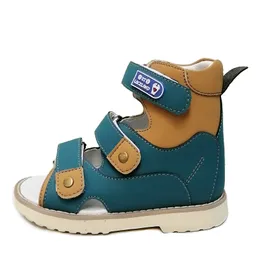 サンダルオルトゥラックランド子供夏の男の子幼児用幼児のティーンエイジャーファッションフラットフットフットウェア2歳230626のための整形外科靴