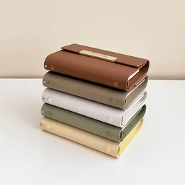 Wholesale A7 PU Leather Looseleaf Pocket Notebook With The