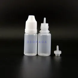 8 ml 100 st/mycket hög kvalitet LDPE PE Child Proof Safe Plastic Droper Bottles Squeeze flaska med långa bröstvårtor Mibrs