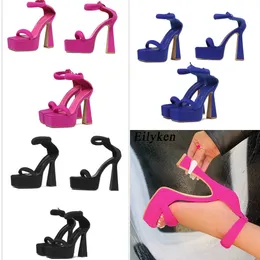 Sommer Sandalen Neue Dicke Sohle High Heels Frauen Mode Plattform Reißverschluss Moderne Pole Dance Pumps Schuhe 230511