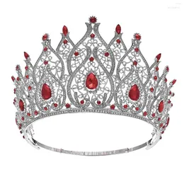 Klipy do włosów Wedding Crown Luksus Diandem HEDMAD Rhinestone Headpiece Bridal Headwear Tiaras Princess Jewerly Akcesoria