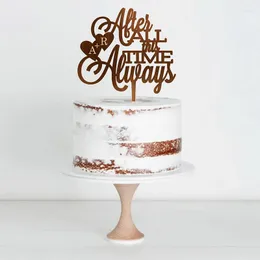 Świąteczne zapasy spersonalizowane topper na tort weselny zawsze po całym tym czasie niestandardowy rustykalny