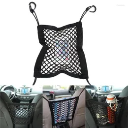 Bilarrangör förvaring Net Bag Holder Mesh Seat Back Hanging Trunk Bagage Hooks String Kit Off Road 4x4 Truck Auto Accessoriescar