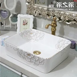 Lavabo da appoggio in ceramica artistica Jingdezhen per bagno di alta qualità Ocrxh