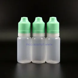 100 PZ 15 ML Flaconi contagocce in plastica LDPE di alta qualità a prova di manomissione Sicuro a prova di bambino Doppia prova Vapor Squeeze Csqae