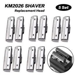 Shavers Kemei Electric Shaverの交換用ブレードKM1102、KM2026、KM2028往復ダブルヘッドレイザー15セット