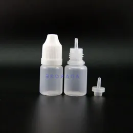 5Ml Dropper 병 100 개/몫 LDPE 플라스틱 Dropper 병 어린이 증거 안전 캡 및 팁 긴 젖꼭지 Prsnf