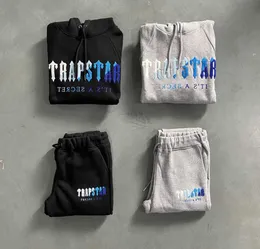 남자 트랙 슈트 23SS 남성 디자이너 Trapstar Activewear Hoodie Chenille Set Ice Flavors 2.0 Edition 1TO1 최고 품질의 모션 디자인 985ess