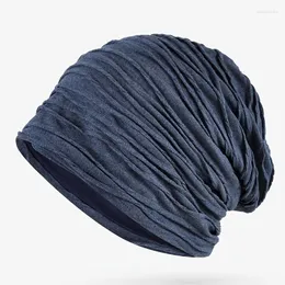 Beanies 1pc halsduk stickad hatt för män fodrade slouchy varma vinterstrumpa hattar killar kvinnor