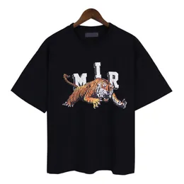 T-shirts masculinas Stylist T-shirts femininas de designers Moda Tiger Print TEE Jersey Masculino Camisa casual solta Hip Hop Roupas luxuosas tamanho grande S-XL