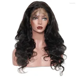 Body Wave 13x6 Deep Part Lace Front Human Hair Wigs With Baby Pre Plucked 150% Density Brazilian Venvee Remy