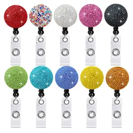 Diamond Badges Retractable Pull ID Badges Holder Scalable ID Card ID Buckle